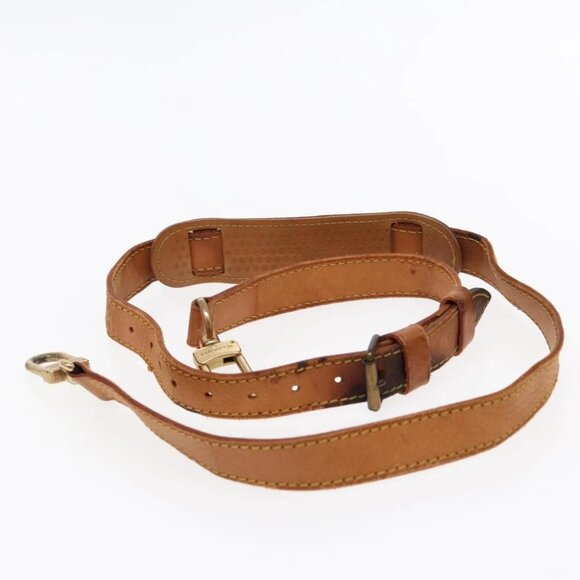LOUIS VUITTON Adjustable Shoulder Strap Leather 36.6""""-44.1"""" Beige Auth... - Picture 12 of 12